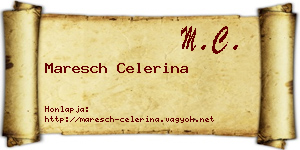 Maresch Celerina névjegykártya